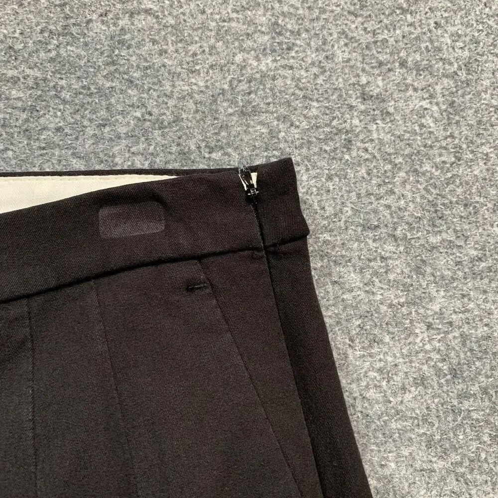 J Crew Pants Womens 4 Black Martie Bi Stretch Side Zip Slant Pocket Tapered
